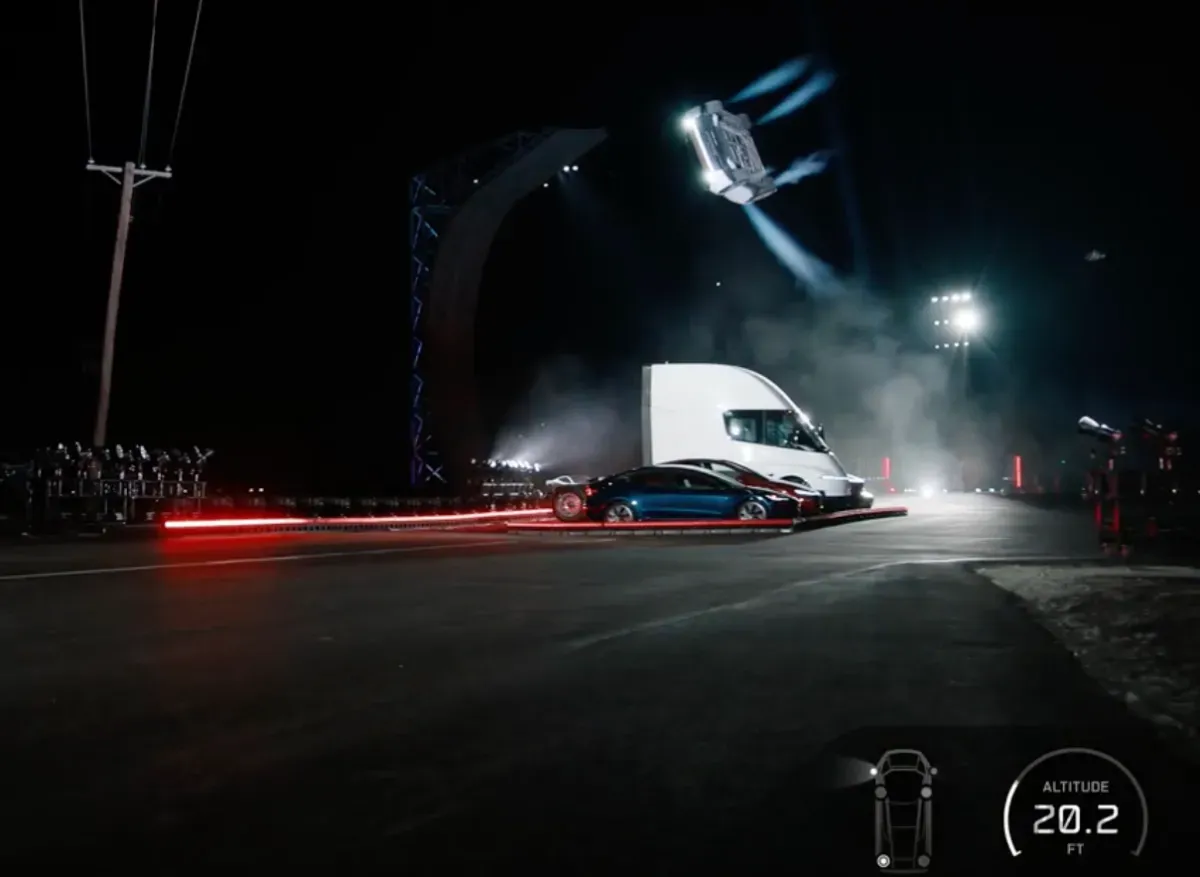 Tesla reveals SpaceX-powered Roadster that flies and falls with style