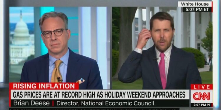 Jake Tapper and White House economic adviser Brian Deese