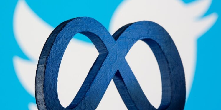 Meta and Twitter logo