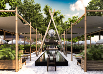 The 27,000-square-foot beach club will have 600 seats, including private cabanas.