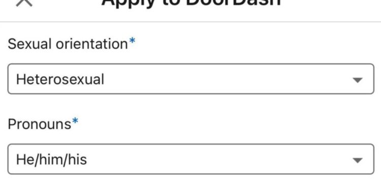 The job applicant posted a screenshot on the web site Reddit, where it went viral over the weekend.