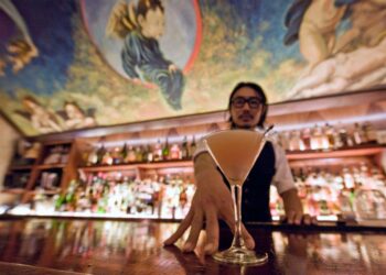 Interior of the new Angel's Share.