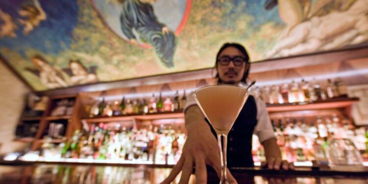 Interior of the new Angel's Share.