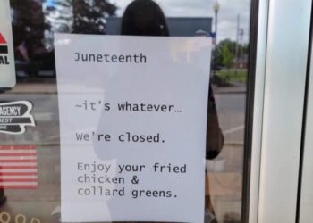 Harry E. Reed insurance company was reportedly displeased about being shuttered on Juneteenth.