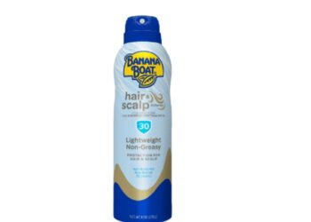 Banana Boat Hair and Scalp Sunscreen recall