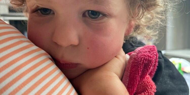 Aiden McCarthy, in pictures being circulated on social media when people were trying to reunite him with his parents