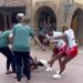 A brawl was caught on camera at Disney World involving multiple people / families
