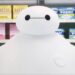 In the scene, the protagonist, the Marvel Comics superhero nurse robot Baymax, is in the aisle of a supermarket in the fictional town of San Fransokyo browsing women’s hygiene products.