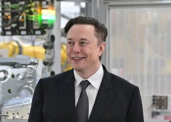 Tesla CEO Elon Musk attends the opening of the Tesla factory Berlin Brandenburg in Gruenheide, Germany, on March 22, 2022.