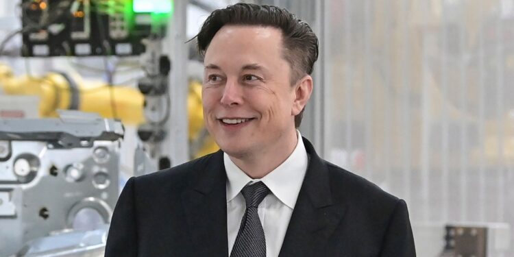 Tesla CEO Elon Musk attends the opening of the Tesla factory Berlin Brandenburg in Gruenheide, Germany, on March 22, 2022.