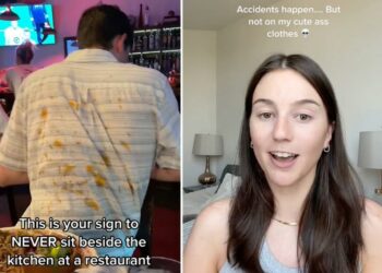 Furious diner covered in sauce is ‘scammed’ by restaurant in response