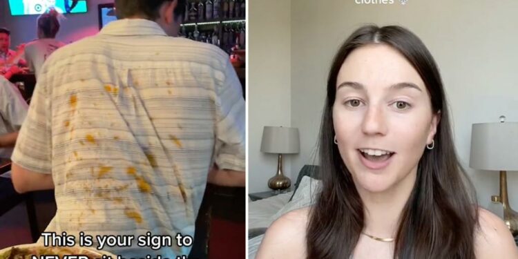 Furious diner covered in sauce is ‘scammed’ by restaurant in response