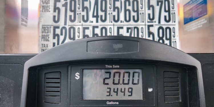 The price of gasoline has trended downward for the past three weeks due to fears of a recession.