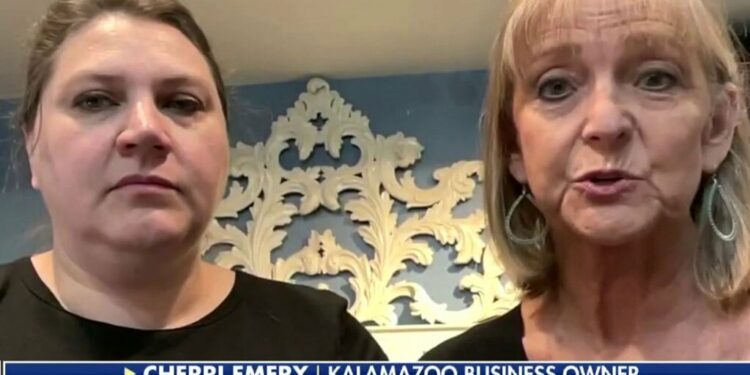 Becky Bil, left, and Cherri Emery