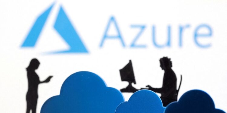 Microsoft Azure cloud service logo