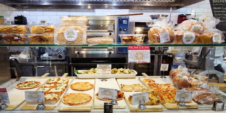 Prepared food at the new Agata & Valentina gluten-free store.