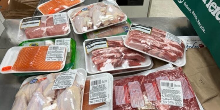 When store employees catch a thief they take a photo of the confiscated goods like this loot from a Morton Williams store on W. 57th St.