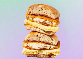 Chicken, Maple Butter and Egg sandwich.