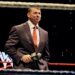 CEO Vince McMahon speaks to an audience during a WWE fan appreciation event in Connecticut in 2008.
