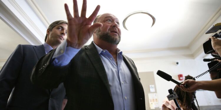 Last week, a Texas jury ordered Jones to pay $49 million to the parents of a six-year-old boy who was killed at Sandy Hook.