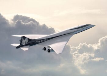 The supersonic jets will be used for international travel and can travel twice as fast as a regular commercial airliner.