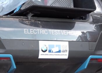 Police said that the all-electric BMW iX was in self-driving mode at the time of the crash -- a claim that the company denies.