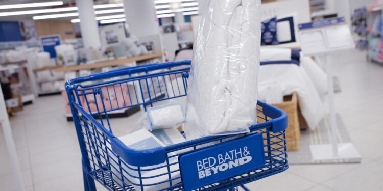Interior of Bed Bath & Beyond store