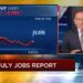 "It is a whopper," Santelli said upon learning that the US added 528,000 new jobs in July.