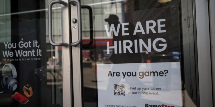 Hiring sign