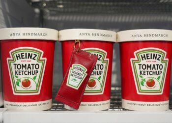 Anya Hindmarsh's The Ice Cream Project featured an assortment of different flavors such as ketchup.