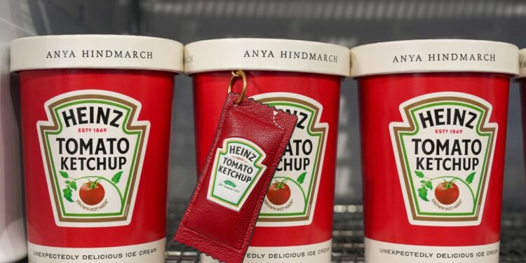 Anya Hindmarsh's The Ice Cream Project featured an assortment of different flavors such as ketchup.