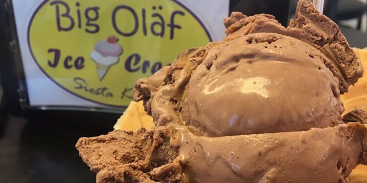 Big Olaf Creamery sign