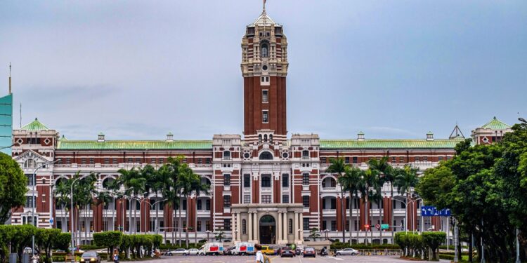 The Presidential Office Building in Taipei, Taiwan.