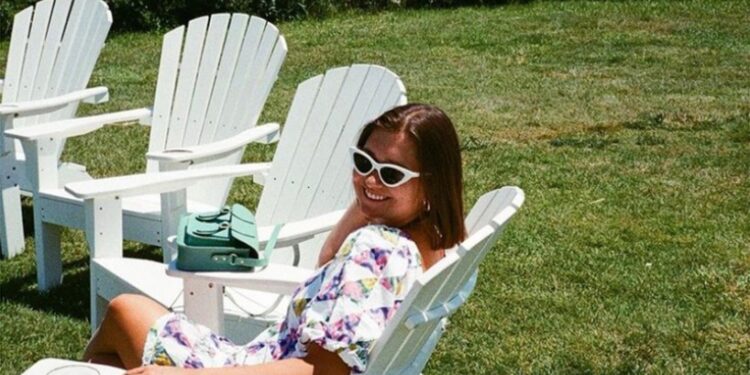 TikToker Mackenzie Newcomb at the beach.