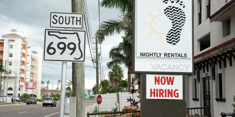 Now hiring sign
