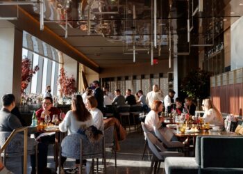 Peak in Hudson Yards is a favorite spot for power lunches.