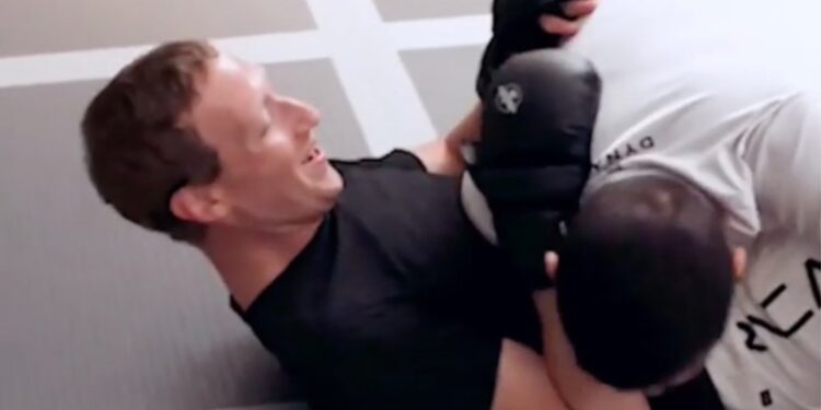 Mark Zuckerberg jiujitsu training