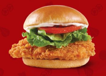 A Wendy's chicken sandwich.