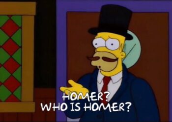 Simpsons character "Guy Incognito."