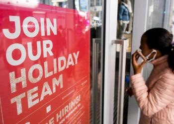 Sign advertising job openings