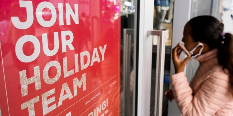 Sign advertising job openings