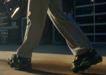 The makers of Moonwalkers claim the shoe will increase walking speed by 250%.