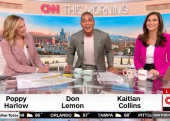 On set :CNN This Morning, new morning show featuring Don Lemon, Kaitlan Collins and Poppy Harlow