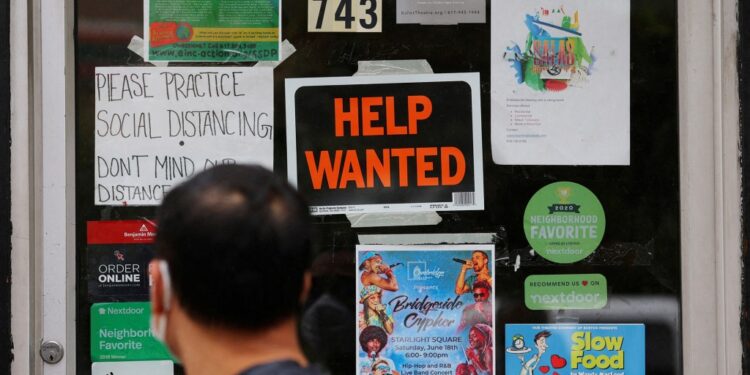 "Help Wanted" sign