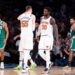 Knicks players speaking to each other