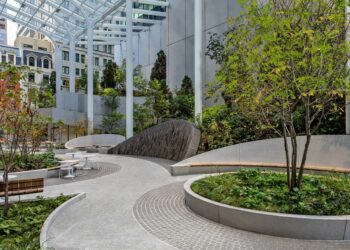 Madison Avenue tower reopens with leafy oasis under glass canopy