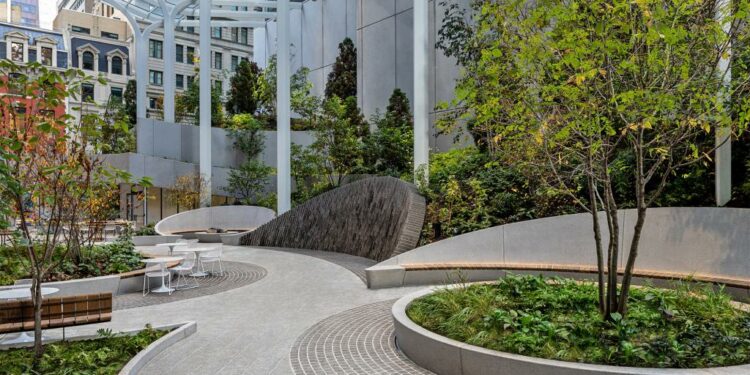 Madison Avenue tower reopens with leafy oasis under glass canopy