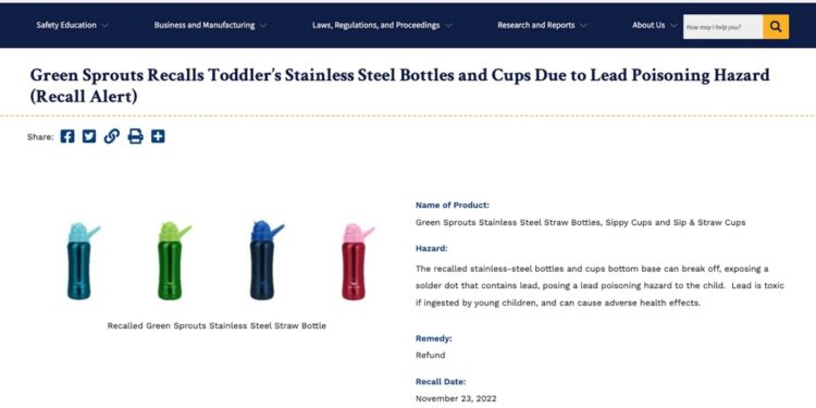 Green Sprouts sippy cups