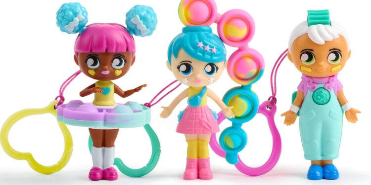 Three Fashion Fidget dolls.