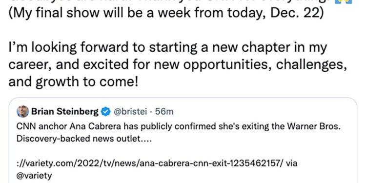 Ana Cabrera exits CNN, expected to land at MSNBC